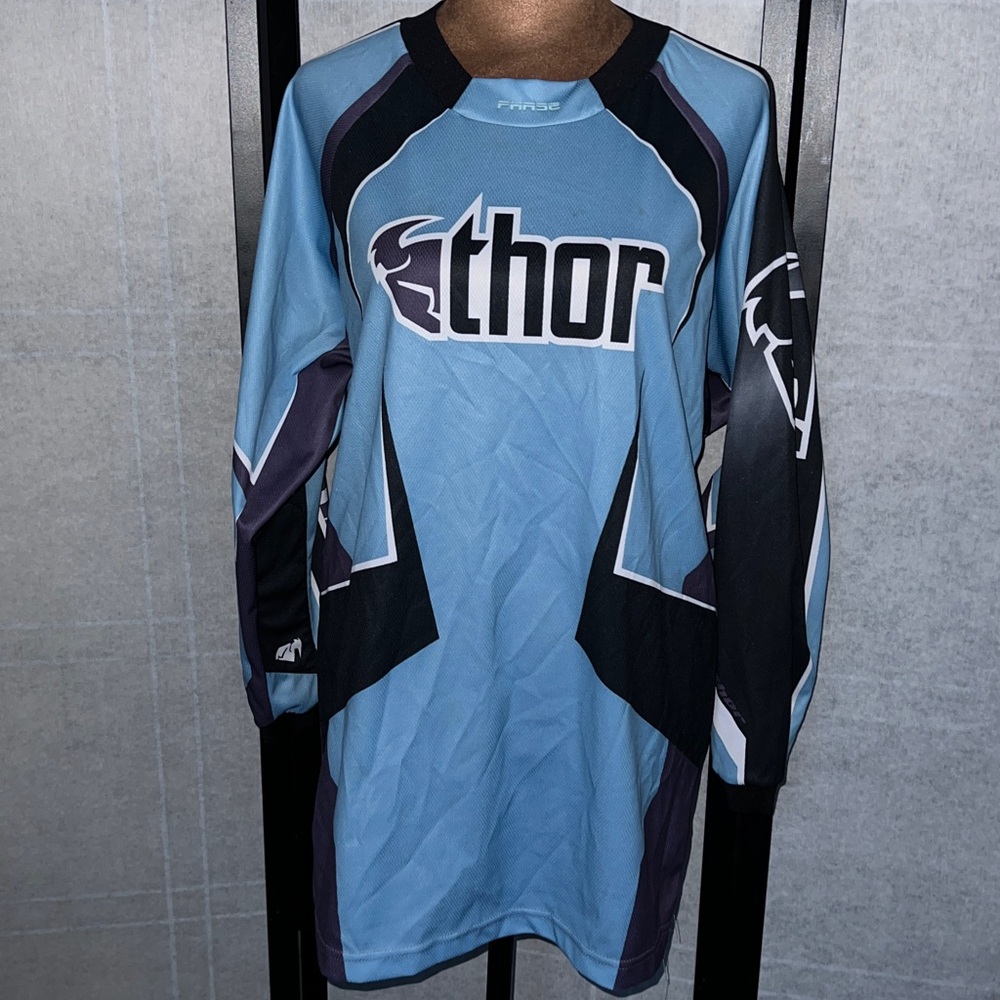 Thor Racing Blue Jersey - Picture 4 of 4